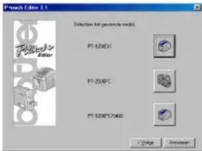 BROTHER Ptouch PT9200DX - Installeren van de P-touch Editor Version 3.1 - 3