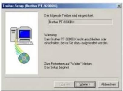 BROTHER Ptouch PT9200DX - Bei Windows® 98/98SE/Me/2000 Professional: - 2