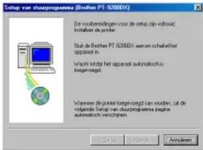 BROTHER Ptouch PT9200DX - Als "Vervangen door de nieuwe Brother PT-9200DX" of "Brother PT-9200DX toevogen" wordt geselecteerd: - 1