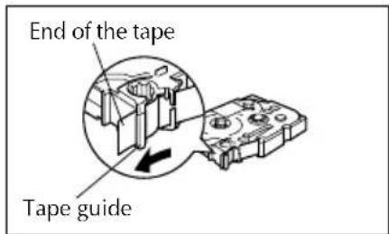 BROTHER Ptouch PT9200DX - Installing the tape cassette - 2