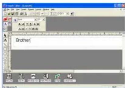 BROTHER Ptouch PT9200DX - Creating a new layout - 2