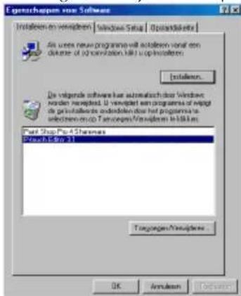 BROTHER Ptouch PT9200DX - Verwijderen van de P-touch Editor Version 3.1 (voor Windows® 95/98/Me/ NT 4.0/2000 Professional/XP) - 1