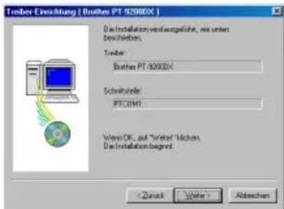 BROTHER Ptouch PT9200DX - Serieller Anschluss - 6