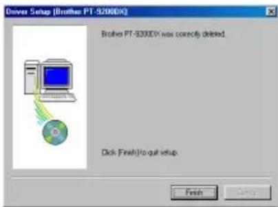 BROTHER Ptouch PT9200DX - If "Delete Brother PT-9200DX" was selected: - 2