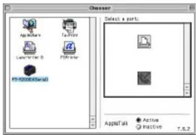 BROTHER Ptouch PT9200DX - Selecting the printer - 3