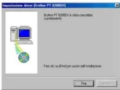 BROTHER Ptouch PT9200DX - Se si è selezionato "Cancella Brother PT-9200DX": - 2