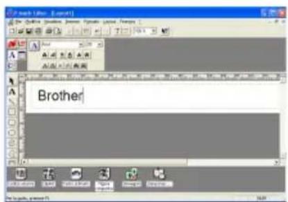 BROTHER Ptouch PT9200DX - Creazione di un nuovo layout - 2