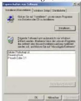 BROTHER Ptouch PT9200DX - Deinstallation des P-touch Editor Version 3.1 (Windows® 95/98/Me/NT 4.0/2000 Professional/XP) - 1