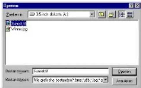 BROTHER Ptouch PT9200DX - Importeren van een grafisch bestand - 1