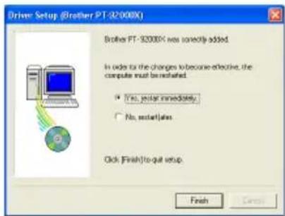 BROTHER Ptouch PT9200DX - ⑧ If "Replace with new Brother PT-9200DX" or "Add Brother PT-9200DX" was selected: - 6