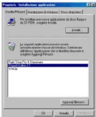 BROTHER Ptouch PT9200DX - Disinstallazione di P-touch Editor Version 3.1 (per Windows® 95/98/Me/NT 4.0/2000 Professional/XP) - 1