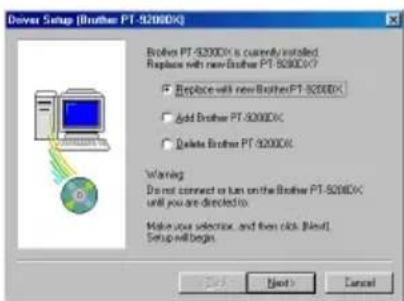 BROTHER Ptouch PT9200DX - For a USB connection (Windows® 98/Me/2000 Professional/XP only) - 5