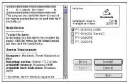 BROTHER Ptouch PT9200DX - Installing the PT-9200DX printer driver - 3