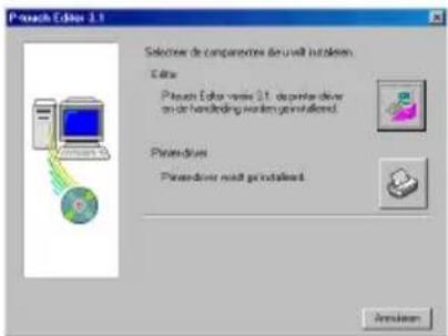 BROTHER Ptouch PT9200DX - Installeren van de P-touch Editor Version 3.1 - 2