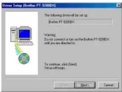 BROTHER Ptouch PT9200DX - With Windows® 98/98SE/Me/2000 Professional: - 2