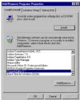 BROTHER Ptouch PT9200DX - Uninstalling P-touch Editor Version 3.1 (for Windows® 95/98/Me/NT 4.0/2000 Professional/XP) - 1