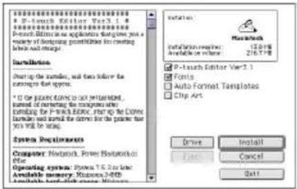 BROTHER Ptouch PT9200DX - P-touch Editor Version 3.1 installieren - 3