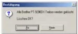 BROTHER Ptouch PT9200DX - Falls "Brother PT-9200DX löschen" gewählt wurde: - 1