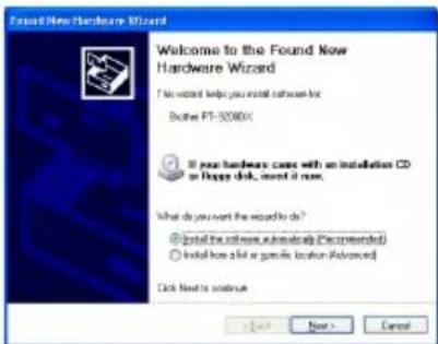 BROTHER Ptouch PT9200DX - ⑧ If "Replace with new Brother PT-9200DX" or "Add Brother PT-9200DX" was selected: - 2