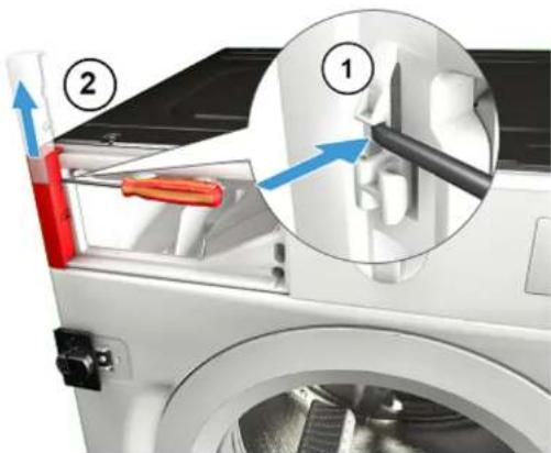 NEFF W544BX1GB - Removing fascia panel - 1