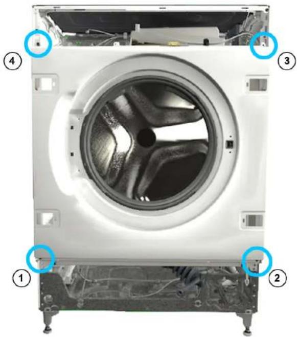 NEFF W544BX1GB - Esipaneeli eemaldamine - 2