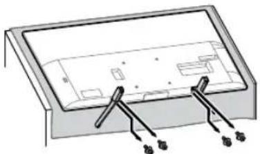 SONY Bravia KD55XG8196BU - Αφαιρέστε τη Βάση επιτραπέζιας τοποθέτησης από την τηλεόραση. - 1