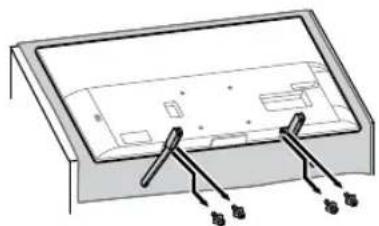 SONY Bravia KD55XG8196BU - Ta loss bordsstativet från TV:n. - 1