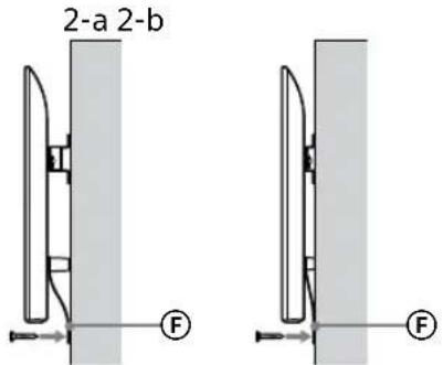 SONY Bravia KD55XG8196BU - Zajistěte, aby se dolní část televizoru neposunovala. - 1