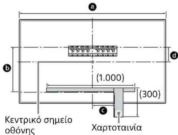 SONY Bravia KD55XG8196BU - Σημαδέψτε τη θέση εγκατάστασης στον τοίχο. - 1