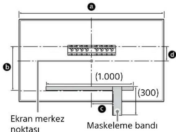SONY Bravia KD55XG8196BU - Kurulum konumunu duvara işaretleyin. - 1