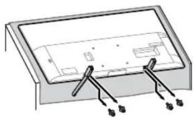 SONY Bravia KD55XG8196BU - Demontați suportul de masă de la televizor. - 1