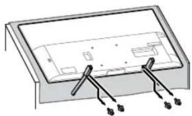 SONY Bravia KD55XG8196BU - Detach the Table-Top Stand from the TV. - 1