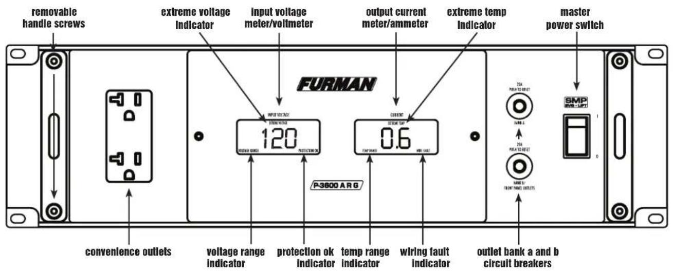 Furman P3600 AR G - SPECIFICATIONS - 1