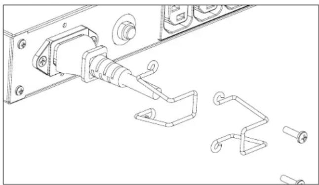 Furman PL8C E - INLET AC CORD SECURITY CLAMP: - 1