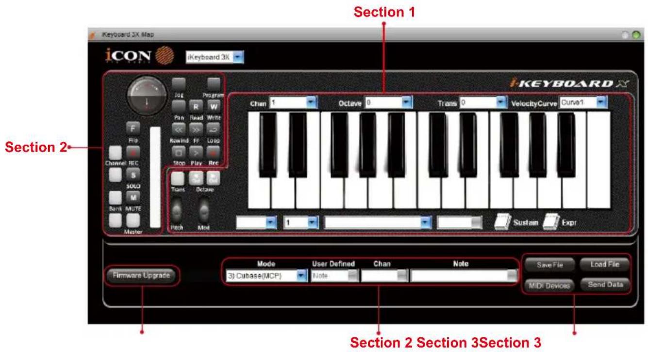 icon iKeyboard 6X - Panneau du logiciel iKeyboard X iMap™ - 1