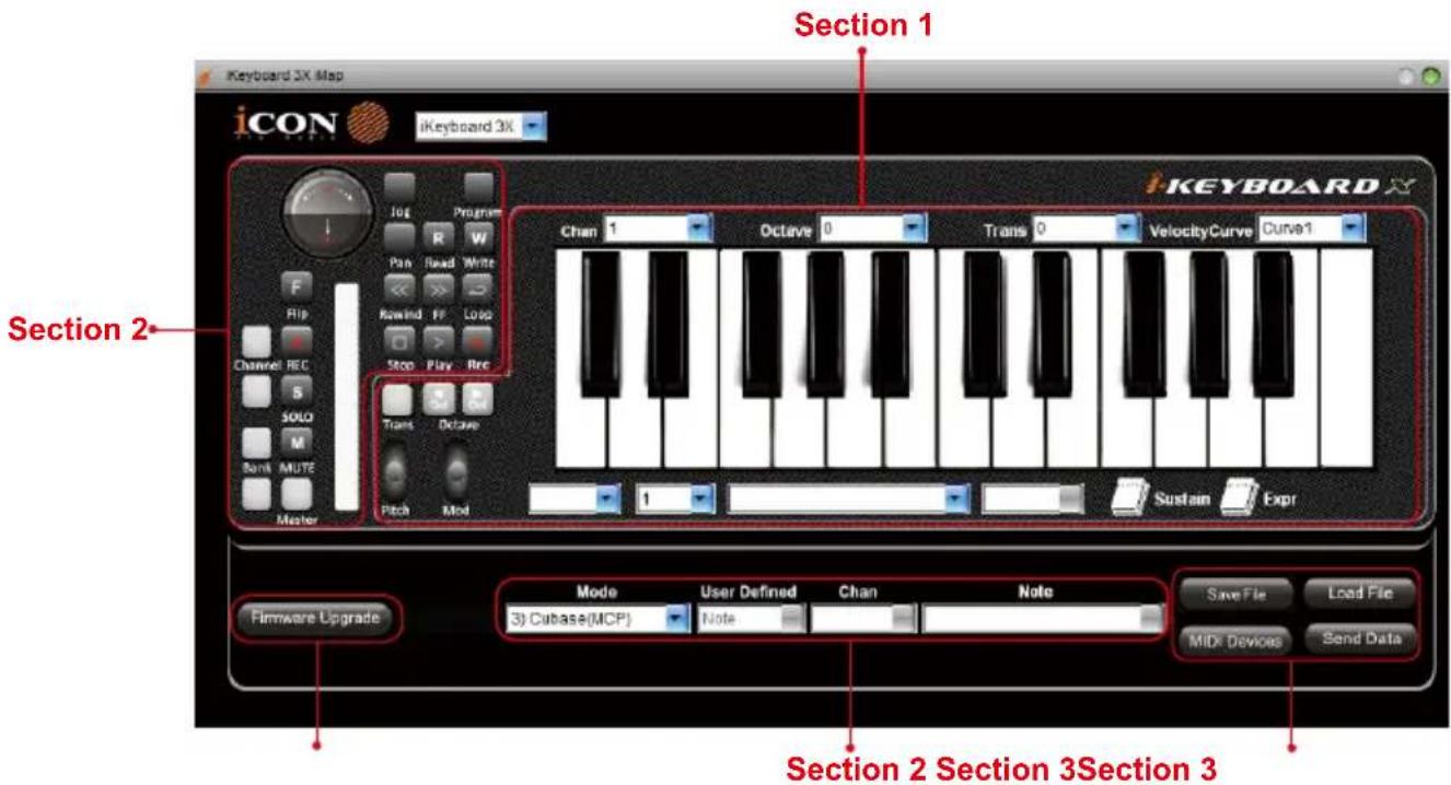 icon iKeyboard 4X - Panneau du logiciel iKeyboard X iMap™ - 1