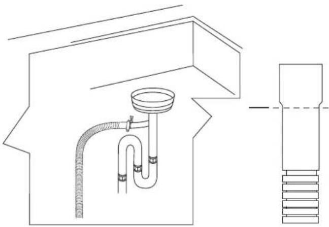 Hestan KDW24BK - CONNECTING TO A "T" UNION FOR DRAINAGE - 2