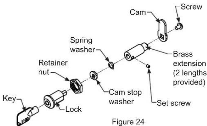 Marvel MP24WBG4LS - Step 6: Install lock cam - 1