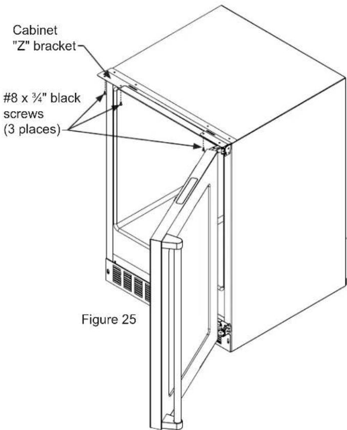 Marvel MP24WBG4LS - Step 8: Secure the cabinet - 1