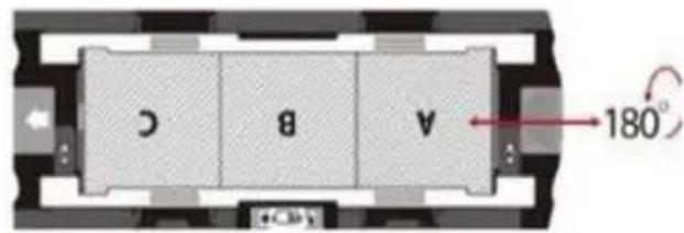BRAUN CyberView X5 - Installation de film 120 dans le support - 9