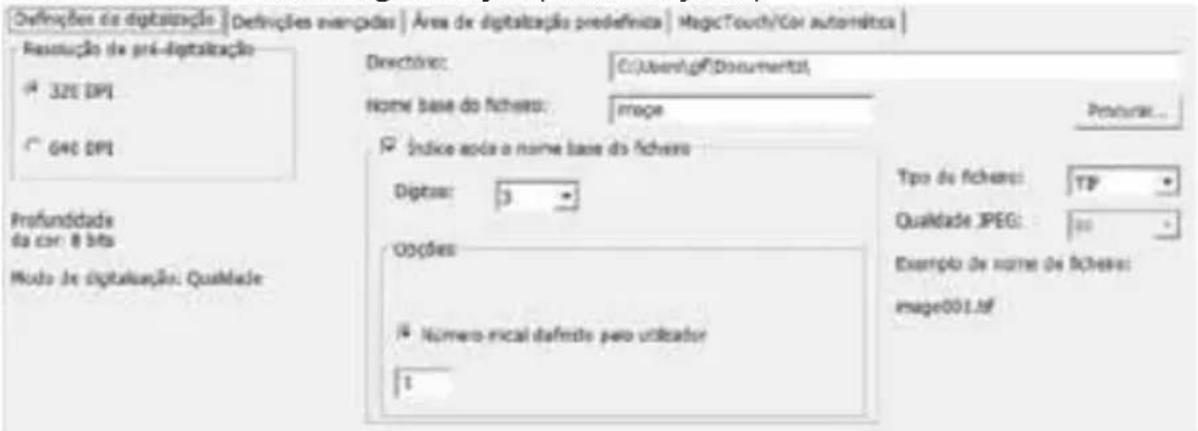 BRAUN CyberView X5 - Definir Preferências de Digitalização (Continuação...) - 1