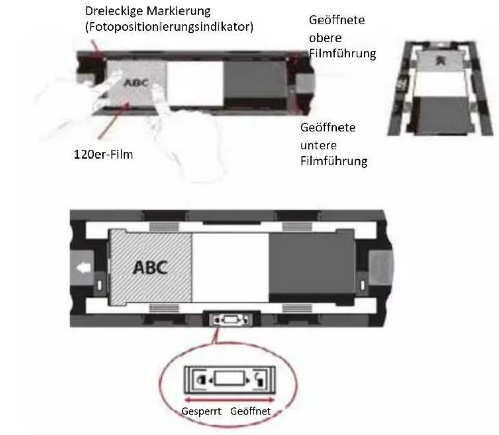 BRAUN CyberView X5 - 120er Filme in den Halter laden - 5