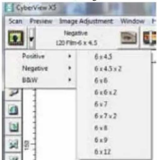 BRAUN CyberView X5 - STEP 2 - Select film type - 3