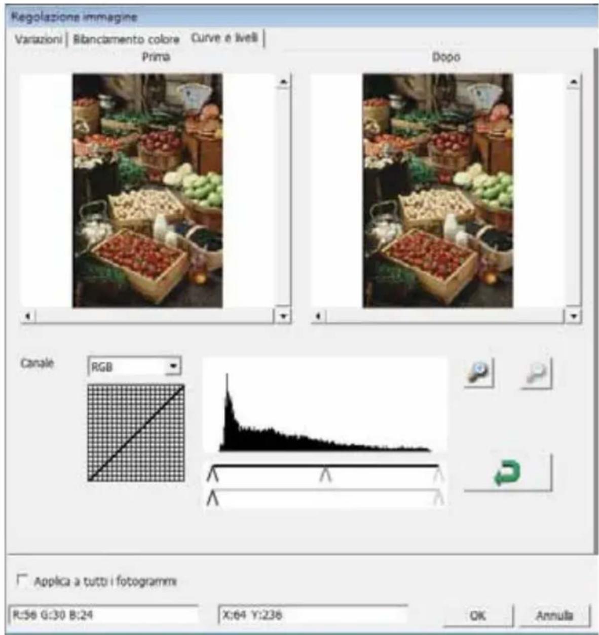 BRAUN CyberView X5 - Comandi del menu - Image Adjustment (Regolazione immagne) - 5