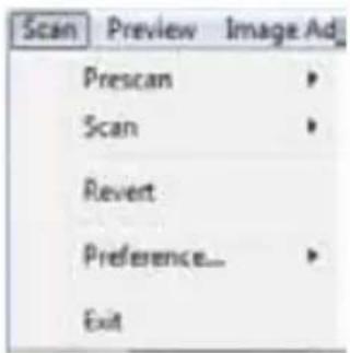 BRAUN CyberView X5 - Menu Commands - Scan (overview) - 1
