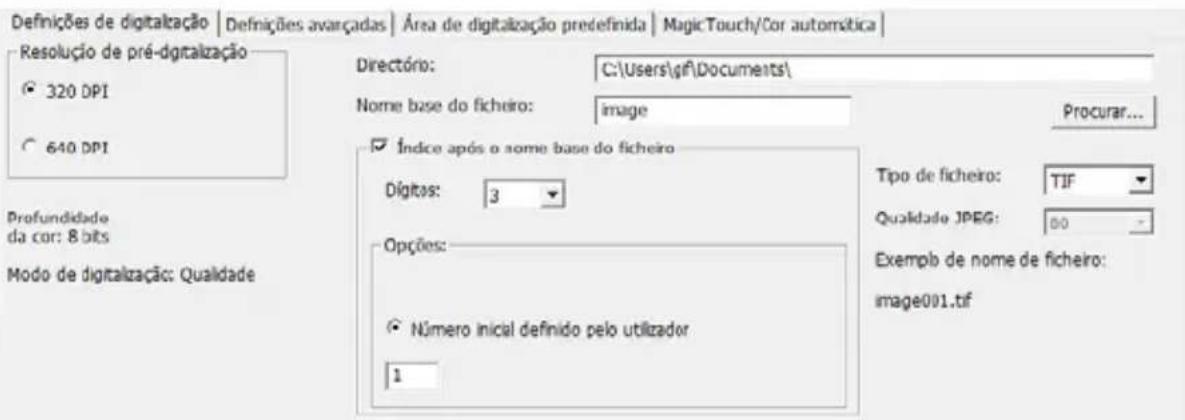 BRAUN CyberView X5 - PASSO 4 - Definir Scan Settings (Configurações de Digitalização) - 1
