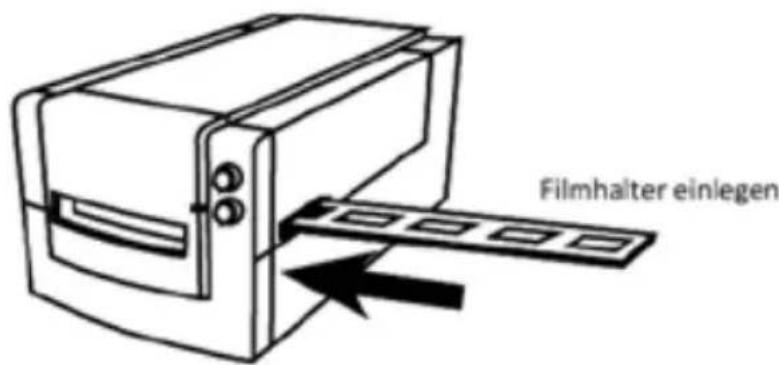 BRAUN CyberView X5 - 135er Filme in den Halter Iaden - 5