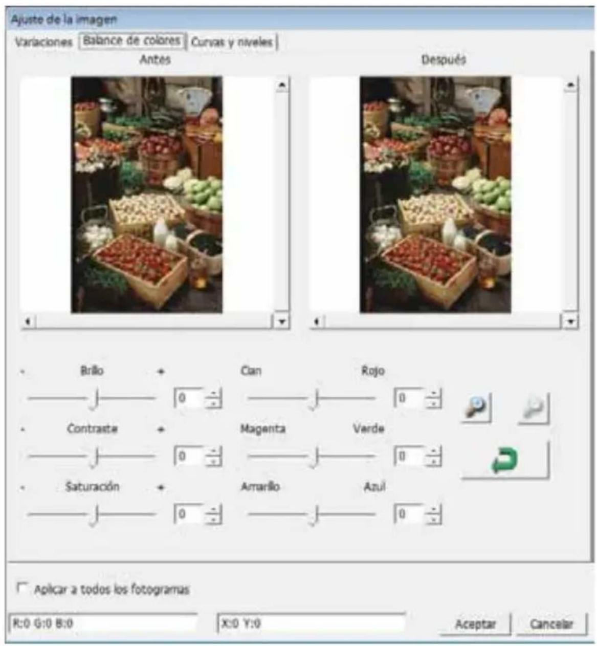 BRAUN CyberView X5 - Color Balance (Balance de color) - 1