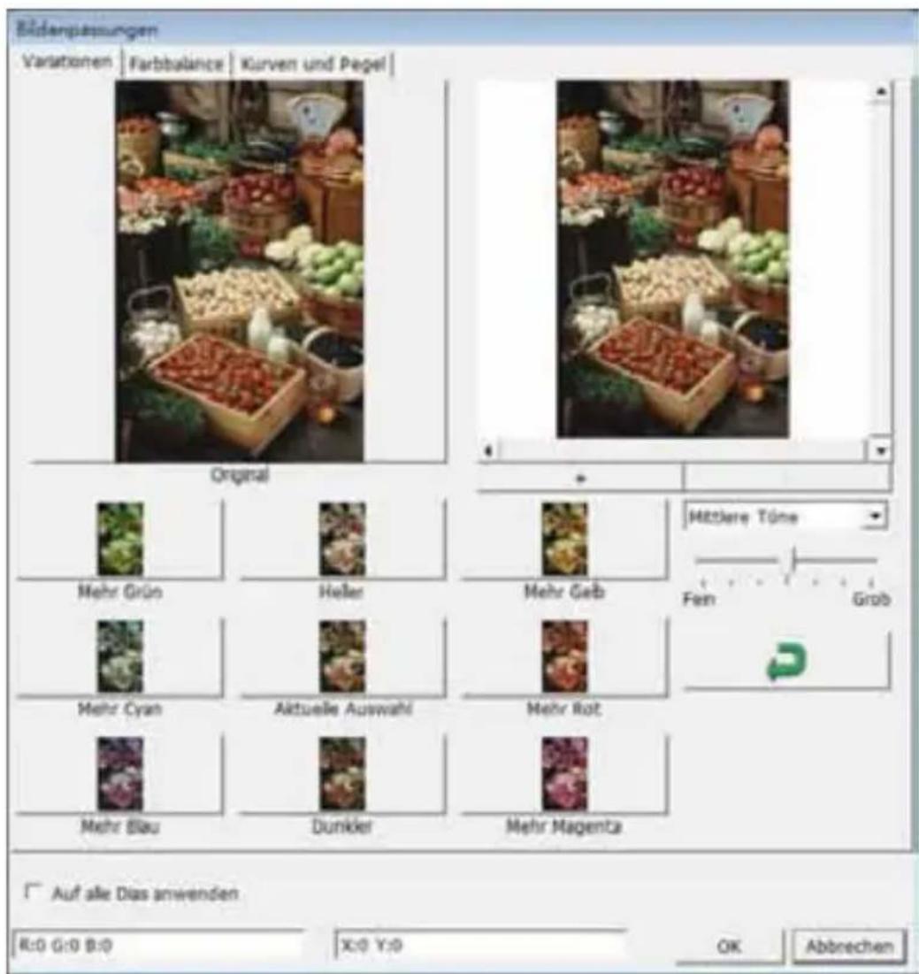 BRAUN CyberView X5 - Menübefehle - Image Adjustment (Bildanpassung) - 2