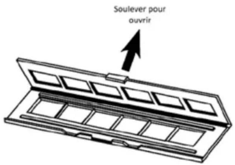 BRAUN CyberView X5 - Installation de film 135 dans le support - 4